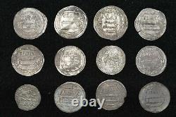 Lot Sale 12 Genuine Ancient Islamic Silver Umayyad Dinar Coins Circa 661 750CE