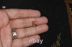 Lot Sale 13 Etched Carnelian Dzi Stone Beads with Stripes over 1500 years Old
