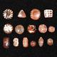 Lot Sale 15 Etched Carnelian Dzi Stone Beads With Stripes Over 1500 Years Old