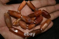 Lot Sale, 23 Old Beautiful Yemeni Carnelian Aqeeq Stone Beads with Lovely Color