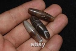 Lot Sale 43 Ancient Banded Agate Stone Beads with Stripes in Good Condition