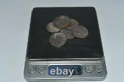 Lot Sale 6 Fine Genuine Ancient Islamic Silver Dinar Coins Circa 661 750 CE