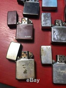 (Lot of 17) Zippo Lighters and a Hammer Lighter