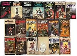 Lot of 19 Vintage CONAN Paperback Books Howard Sprague de Camp PB Sphere 1970's