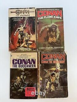 Lot of 19 Vintage CONAN Paperback Books Howard Sprague de Camp PB Sphere 1970's