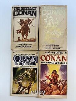 Lot of 19 Vintage CONAN Paperback Books Howard Sprague de Camp PB Sphere 1970's