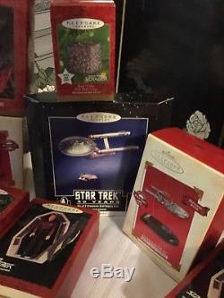Lot of 28 Star Trek Hallmark Keepsake Ornaments New in Box NO RESERVE