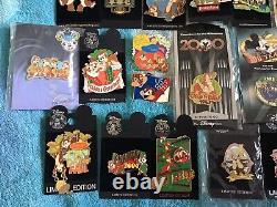 Lot of 29 Chip n Dale Trading Pins Holidays Olympics Limited Editions MUST SEE