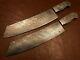 Lot Of 2 Handmade Damascus Steel Chef Knife With Spacer-blank Blade-kling-b33