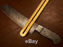 Lot of 2 Handmade Damascus Steel Chef Knife with Spacer-Blank Blade-Kling-B33