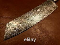 Lot of 2 Handmade Damascus Steel Chef Knife with Spacer-Blank Blade-Kling-B33