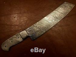 Lot of 2 Handmade Damascus Steel Chef Knife with Spacer-Blank Blade-Kling-B33