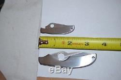 Lot of 2 Spyderco knives all stainless China-made with boxes Honeybee & Kiwi