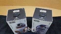 Lot of 2 Star Wars Sphero Disney App-Enabled Droid R2-D2 BB-8 With Droid Trainer