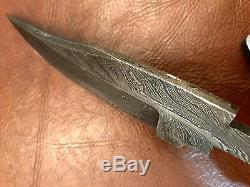 Lot of 3 Handmade Damascus Steel Blank Blade-with guard-Knife making-Kling-B35
