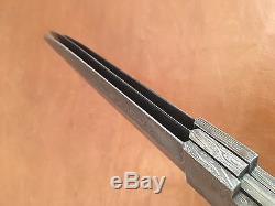 Lot of 3 Handmade Damascus Steel Double Edge Blank Blades-Knife Making B26
