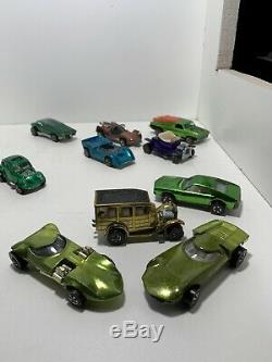 Lot of 48 Vintage Hot Wheels Redline Cars, collection in vintage case Rare