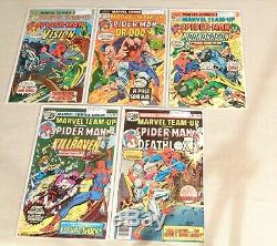 Lot of 50 Marvel Team-Up #5-#100 Spider-Man 1972-1980 Mark Jewelers inserts