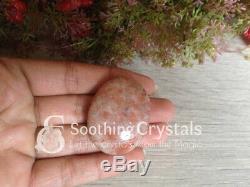 Lot of 50 Sunstone Worry Stone Crystal Palm Stone Thumb Stone Pocket Stone
