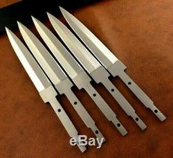 Lot of 5 Handmade 420 High Carbon Steel Hunting Knife Blank Blade-Hidden Tang-C5