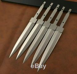 Lot of 5 Handmade 420 High Carbon Steel Hunting Knife Blank Blade-Hidden Tang-C5