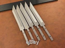 Lot of 5 Handmade 420 High Carbon Steel Knife Blank Blades-Seax Blanks-C44