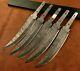 Lot Of 5 Jayger Handmade Damascus Steel Knife Blank Blade-heat Treated-b12