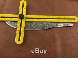 Lot of 5 Jayger Handmade Damascus Steel Knife Blank Blade-Heat Treated-B12
