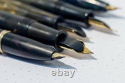 Lot of 5 Vintage pens, 14k nibs, need work, Waterman 56, 52, gorgeous celluloid