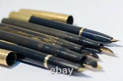 Lot of 5 Vintage pens, 14k nibs, need work, Waterman 56, 52, gorgeous celluloid