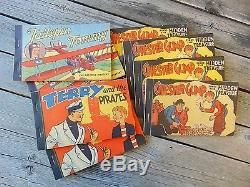 Lot of 8 Vintage Comic Story Book Premiums 1935 Whitman Publishing Co