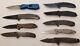 Lot Of 9 Kershaw Folding Knives