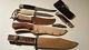 Lot Of Used Vintage Bowie And Other Knives Buck, Schrade, Hanson, Tramontina