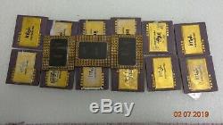 Lots of 15 Intel Pentium Pro CPU Gold for Collection or gold recovery