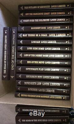 Louis LAmour Collection Leatherette Complete Set 123 VGC Sackett ROWDY RIDES