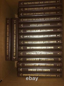 Louis LAmour Collection Leatherette Near Set 120 Good Used Condition Sackett