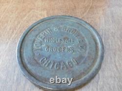 Loverin & Browne Co. Wholesale Grocers Chicago Antique Embossed Tin Plus Bonus