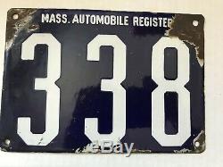 MASS. AUTOMOBILE REGISTER license plates 1903-1906 SIX MA Massachusetts