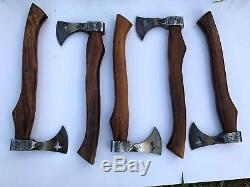 MDM 5 x HAND FORGED HIGH CARBON THROWING AXE CAMPING BURCHCRAFT HOLLY CROSS AXE