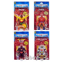 MOTU Retro 2022 Masters of the Universe Origins WAVE 8 Set of 4