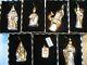 Mackenzie Childs Set Of 7 Nativity Glass Christmas Ornaments Mary Joseph Kings