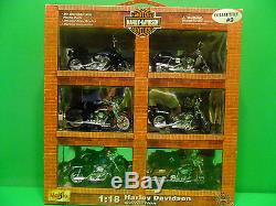 Maisto 118 scale Harley Davidson 1999-6 piece Motorcycle Collections #1,3,4 & 5