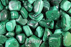Malachite Tumbled Gemstones from South Africa Bulk Wholesale Options 1 LB