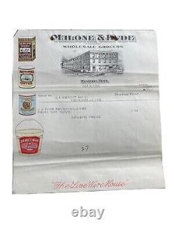 Malone & Hyde Wholesale Grocers Memphis Tn 1920 History Rare Letter Head Invoice