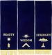 Masonic Blue Lodge Pedestal Covers Set Of Three Hand Embroidered (mpcs-02 Gl)