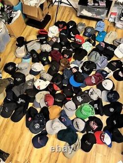 Massive Hat Lot Of 100 Snapbacks Caps Reseller Wholesale Collection Beanies