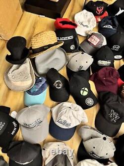 Massive Hat Lot Of 100 Snapbacks Caps Reseller Wholesale Collection Beanies