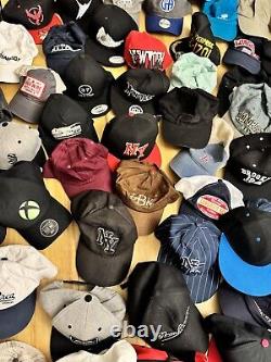 Massive Hat Lot Of 100 Snapbacks Caps Reseller Wholesale Collection Beanies