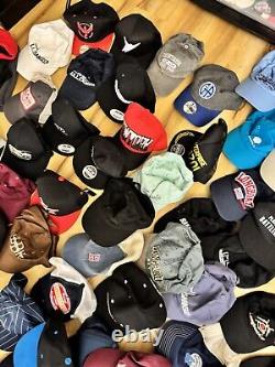 Massive Hat Lot Of 100 Snapbacks Caps Reseller Wholesale Collection Beanies