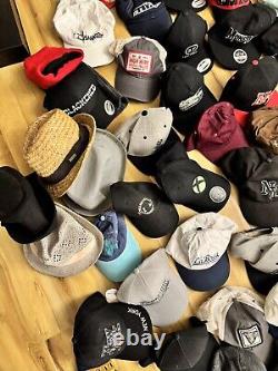 Massive Hat Lot Of 100 Snapbacks Caps Reseller Wholesale Collection Beanies